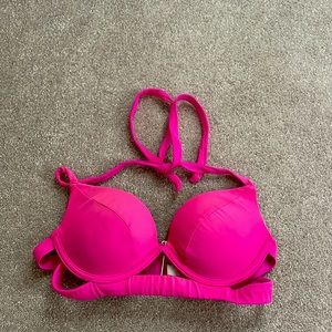 Victoria’s Secret Hot Pink Push Up Bathing Suit Top